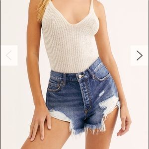 Loving Good Vibrations shorts FREE PEOPLE